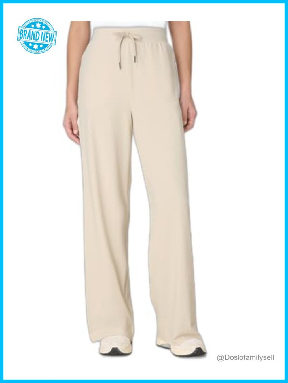 Explorer Wide Leg High Rise Casual Pants Recycled Polyamide
